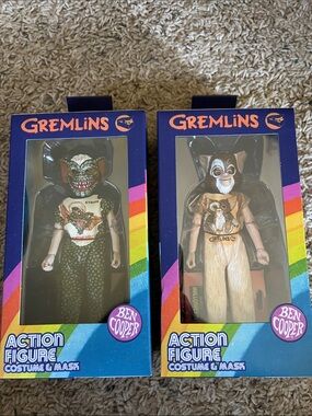 Neca Ben Cooper Gremlins Kids Costume Action Figure Mask - Gizmo and Stripe